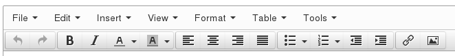 editor toolbar